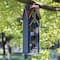Glitzhome® 24.25" Oversized Washed Blue 3-Tiered Solid Wood Villa Birdhouse